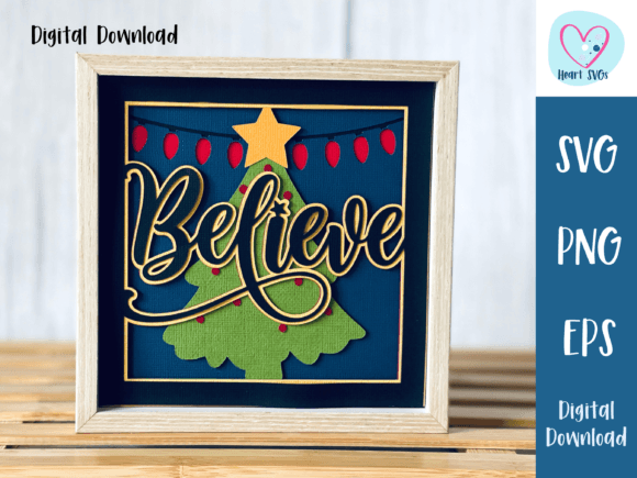 Believe 3D Shadow Box SVG Review
