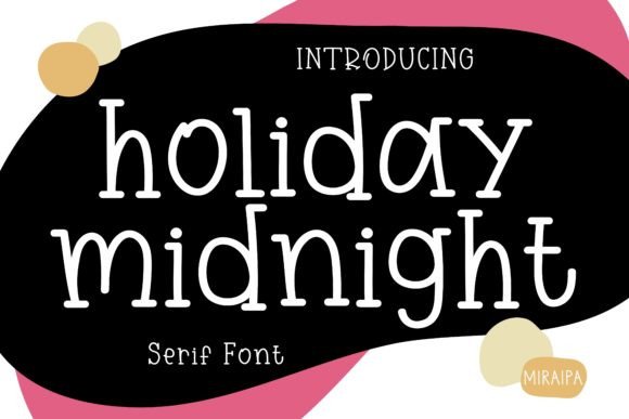 Holiday Midnight: A Serif Asset for Sellers