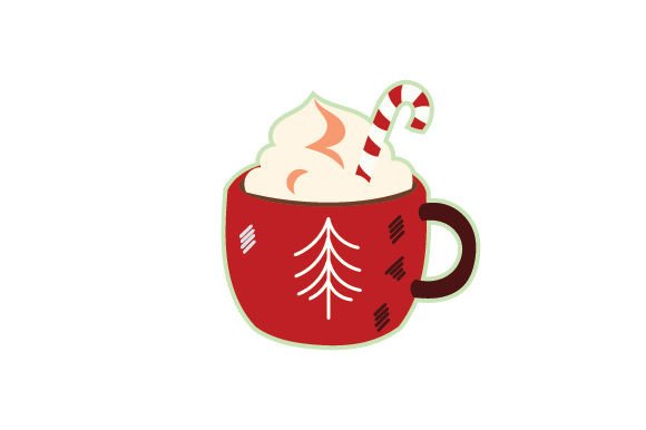 Retro Hot Chocolate Sticker: A Christmas Design Gem