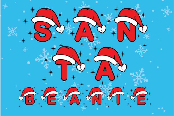 Santa Beanie Christmas: Color Fonts for Festive Web Design