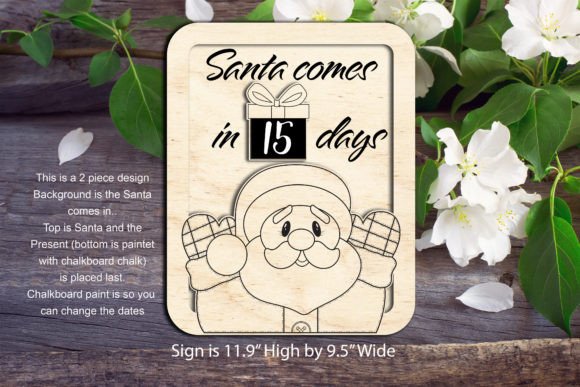 Santa Comes in __Days Sign: A Designer's Review
