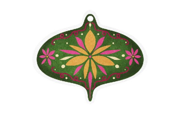 Scandinavian Gift Tag, Watercolor for Christmas Crafting