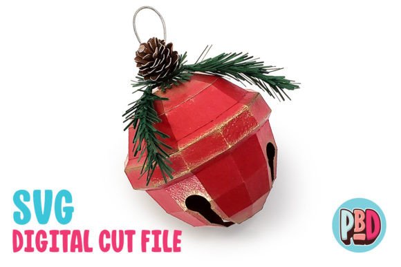 Sleigh Bell Ornament 3D Papercraft for Christmas
