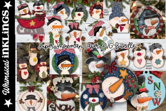 Super Snowman SVG Bundle: Winter Amp for Laser Projects
