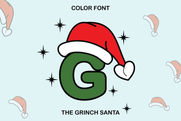 The Grinch Santa: Bold Color Fonts for Festive Branding