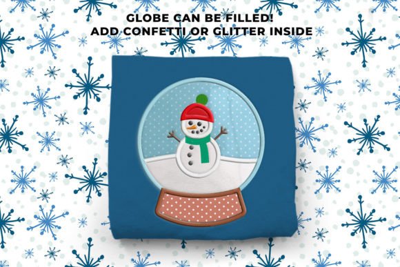Winter Snowman Globe Applique Review