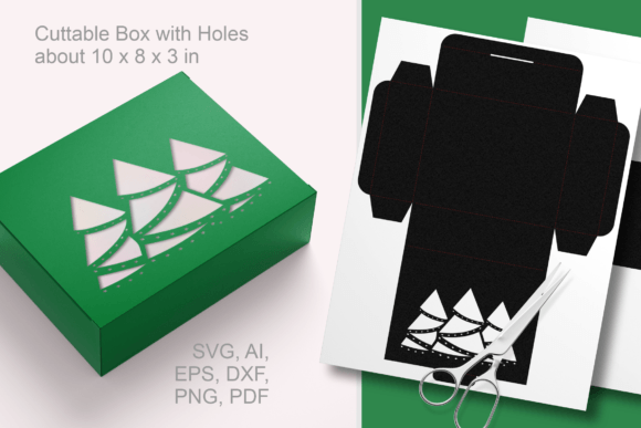 X-mas Trees Favor Box for Christmas Design